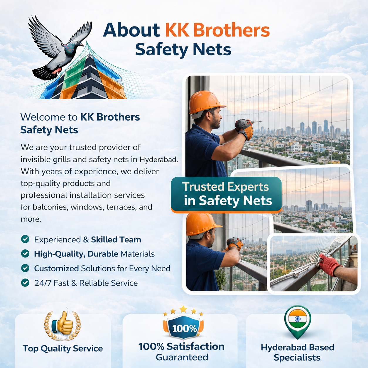 About KK Brothers Safety Nets Hyderabad